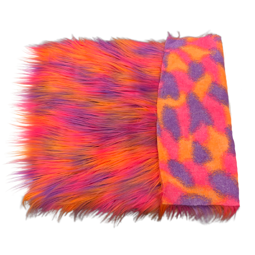 Three Tone Shaggy Faux Fur Fabric