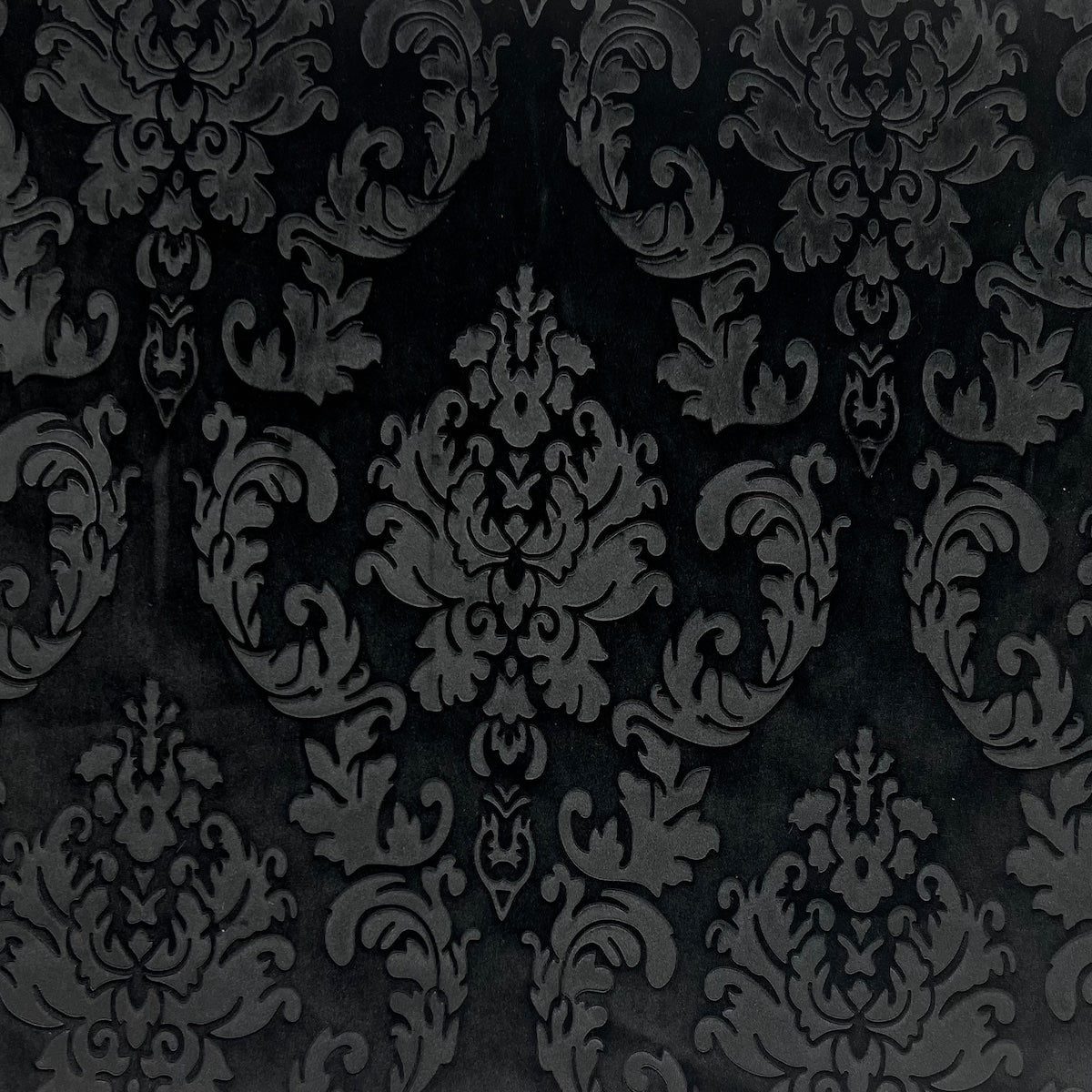 Damask Embossed Velvet Upholstery Drapery Fabric