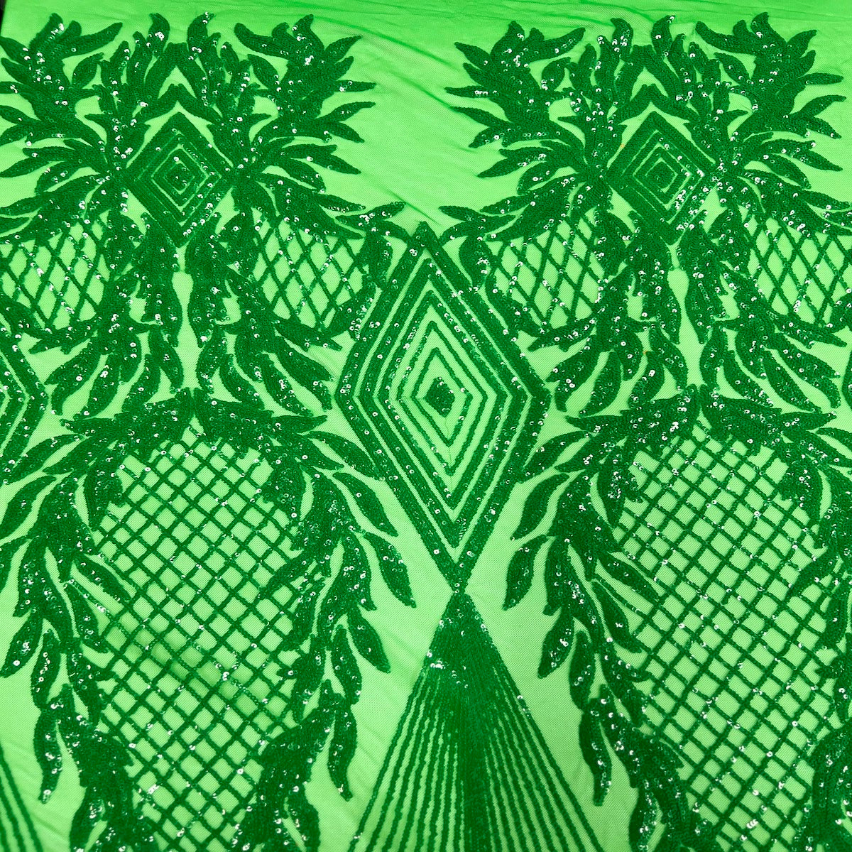 Alpica Geometric Stretch Sequins Fabric