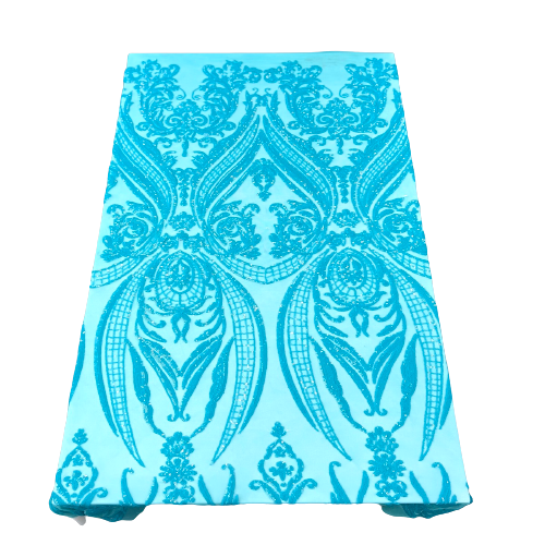 Catina Damask Stretch Sequins Fabric