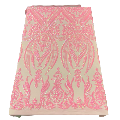 Catina Damask Stretch Sequins Fabric