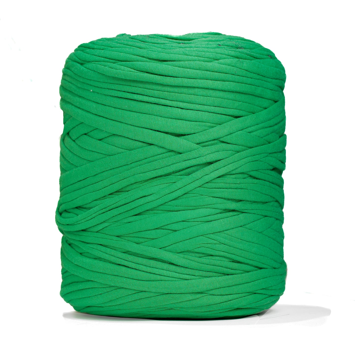 Recycled T-Shirt Fabric Yarn - Irish Green Color
