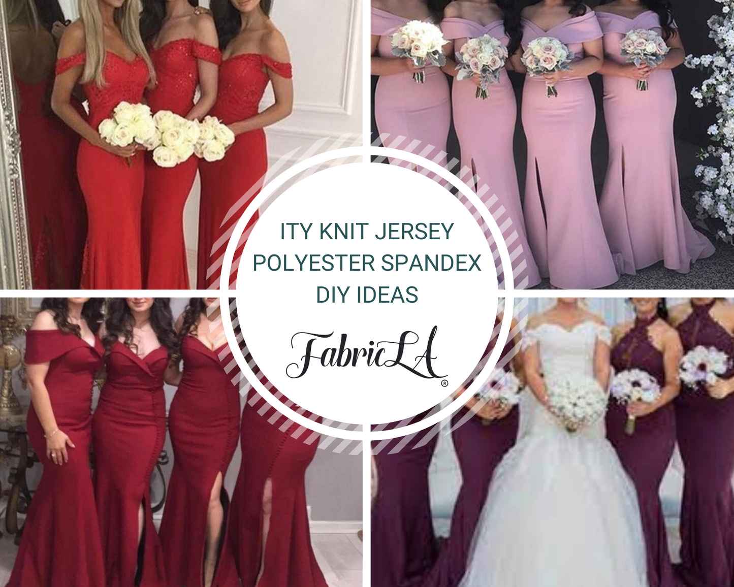 ITY Polyester Spandex Fabric | Red