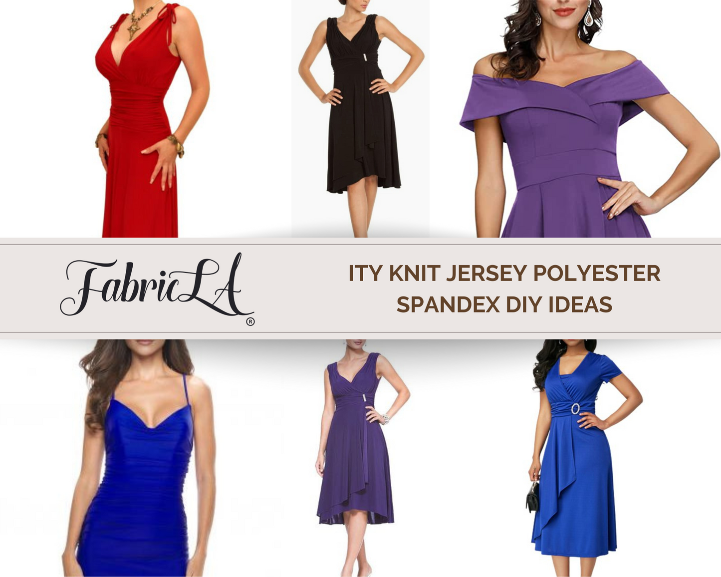 ITY Polyester Spandex Fabric | Red