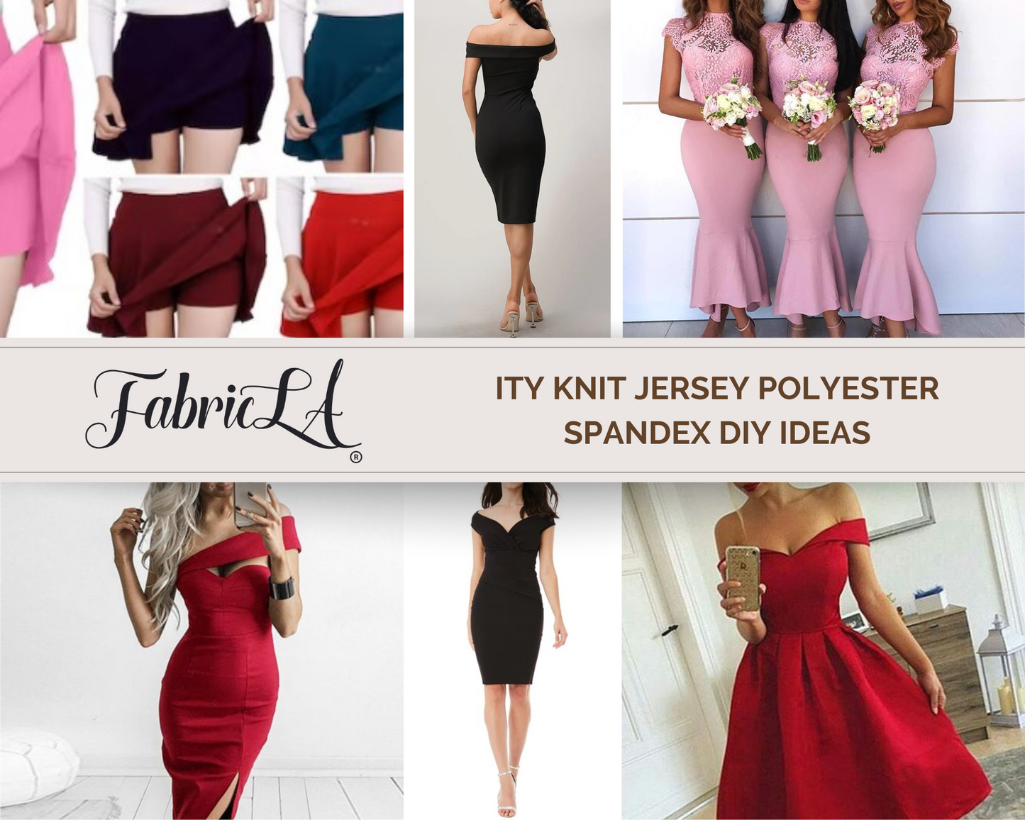 ITY Polyester Spandex Fabric | Silver