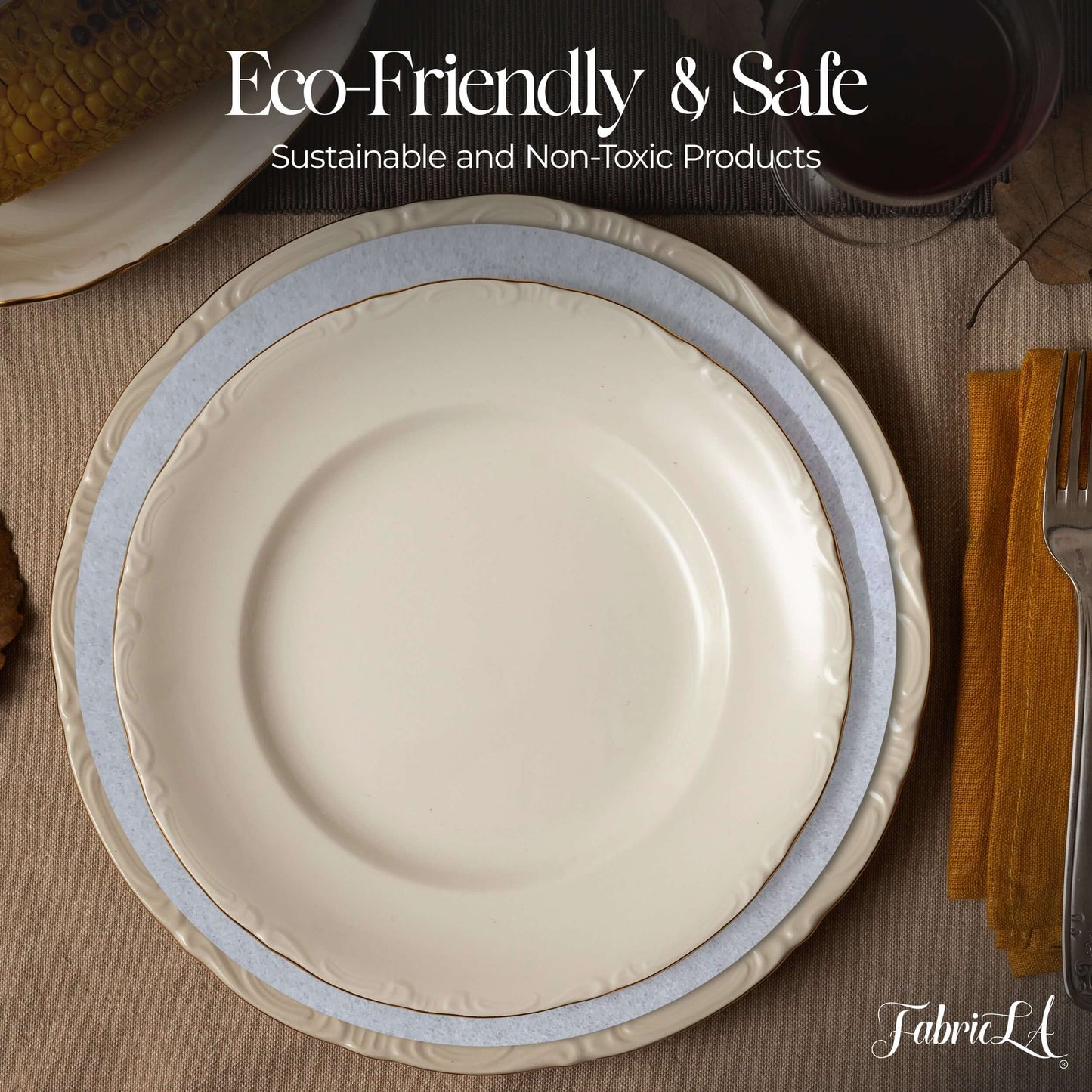 Felt Plate Dividers – Set of 48 (3 Sizes) | FabricLA