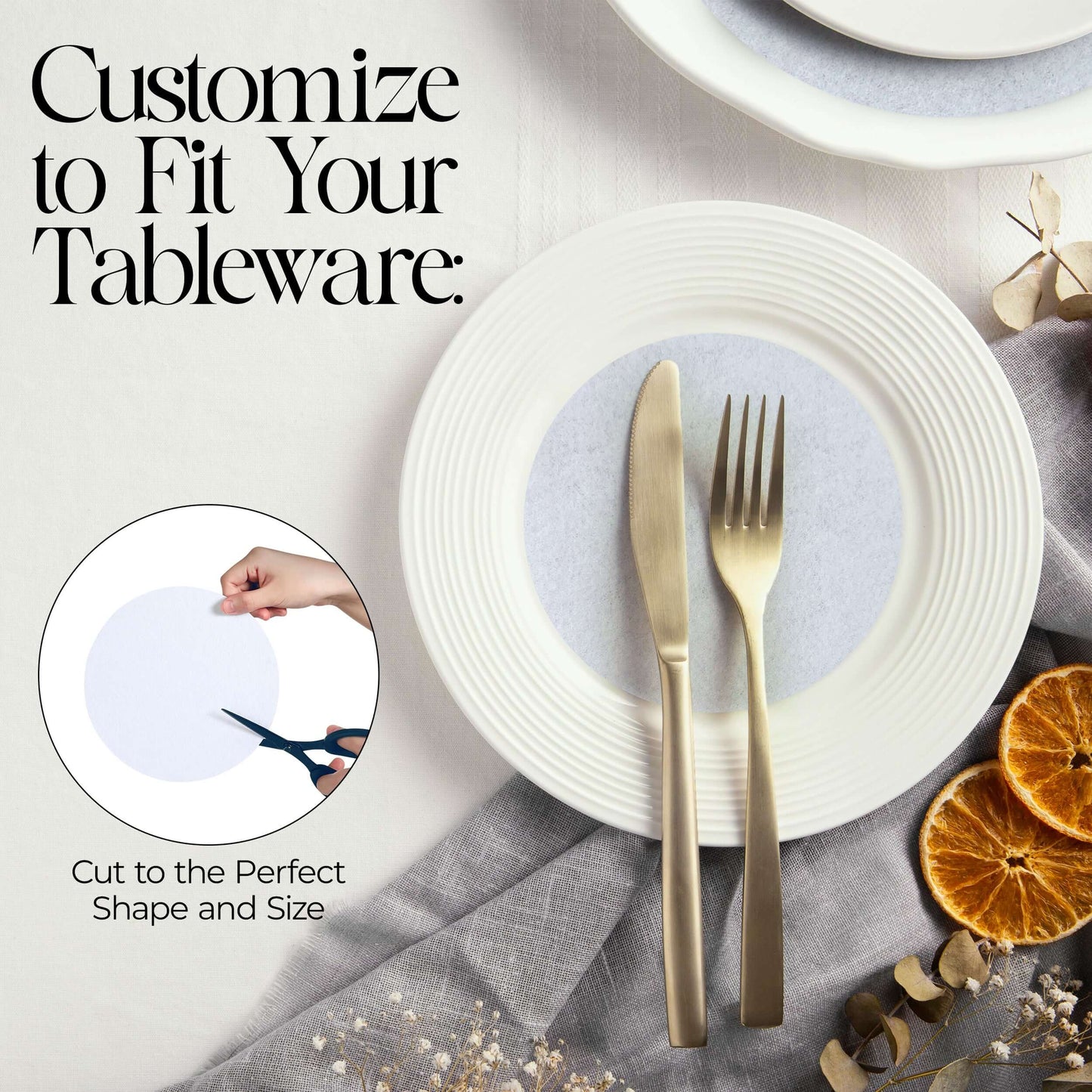 Felt Plate Dividers – Set of 48 (3 Sizes) | FabricLA