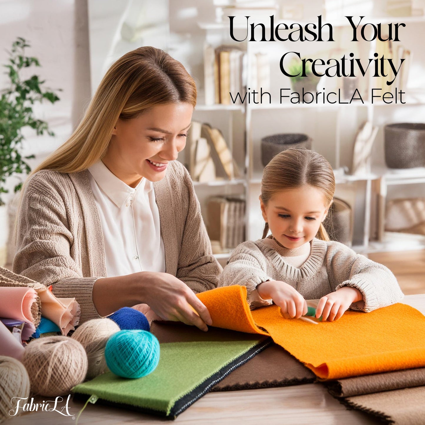 FabricLA Brown Acrylic Felt Fabric - Rich, Durable, and Ideal for Versatile Crafting and Home Decor