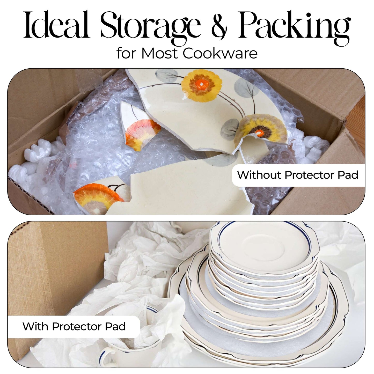 Felt Plate Dividers – Set of 48 (3 Sizes) | FabricLA