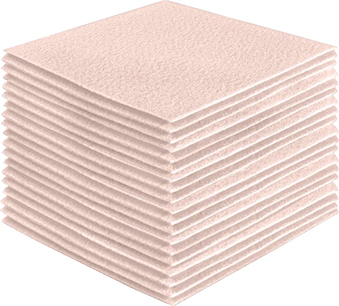 FabricLA Acrylic Felt Craft Sheet Packs – Ivory | Soft 100% Acrylic Felt Sheets for DIY & Crafts