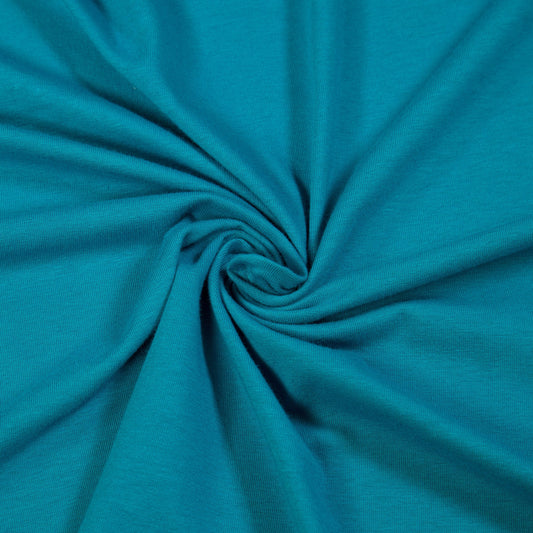 FabricLA 10 oz Cotton Spandex Jersey Knit Fabric – 4-Way Stretch | Jade