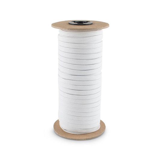 1/2" White Knitted Elastic Band - 144 Yard Roll