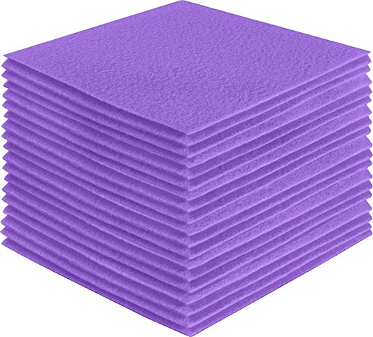 FabricLA Acrylic Felt Craft Sheet Packs – Lavender | Soft 100% Acrylic Felt Sheets for DIY & Crafts
