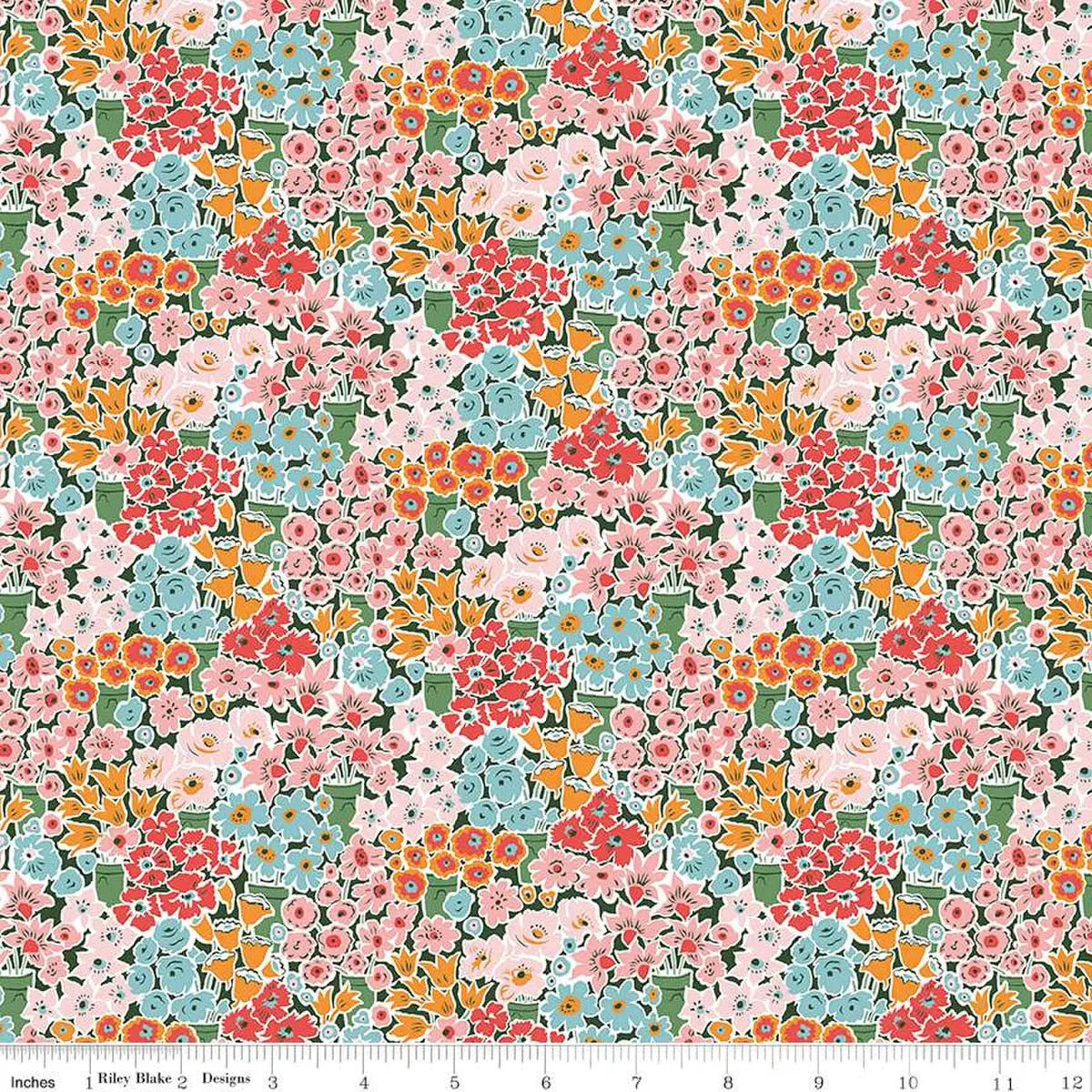 Liberty Tudor Celebration Rossellie Blooms 01667444B 44"/45" Fabric Per Yard