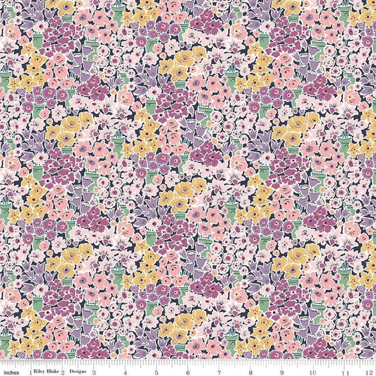 Liberty Tudor Celebration Rossellie Blooms 01667444C 44"/45" Fabric Per Yard