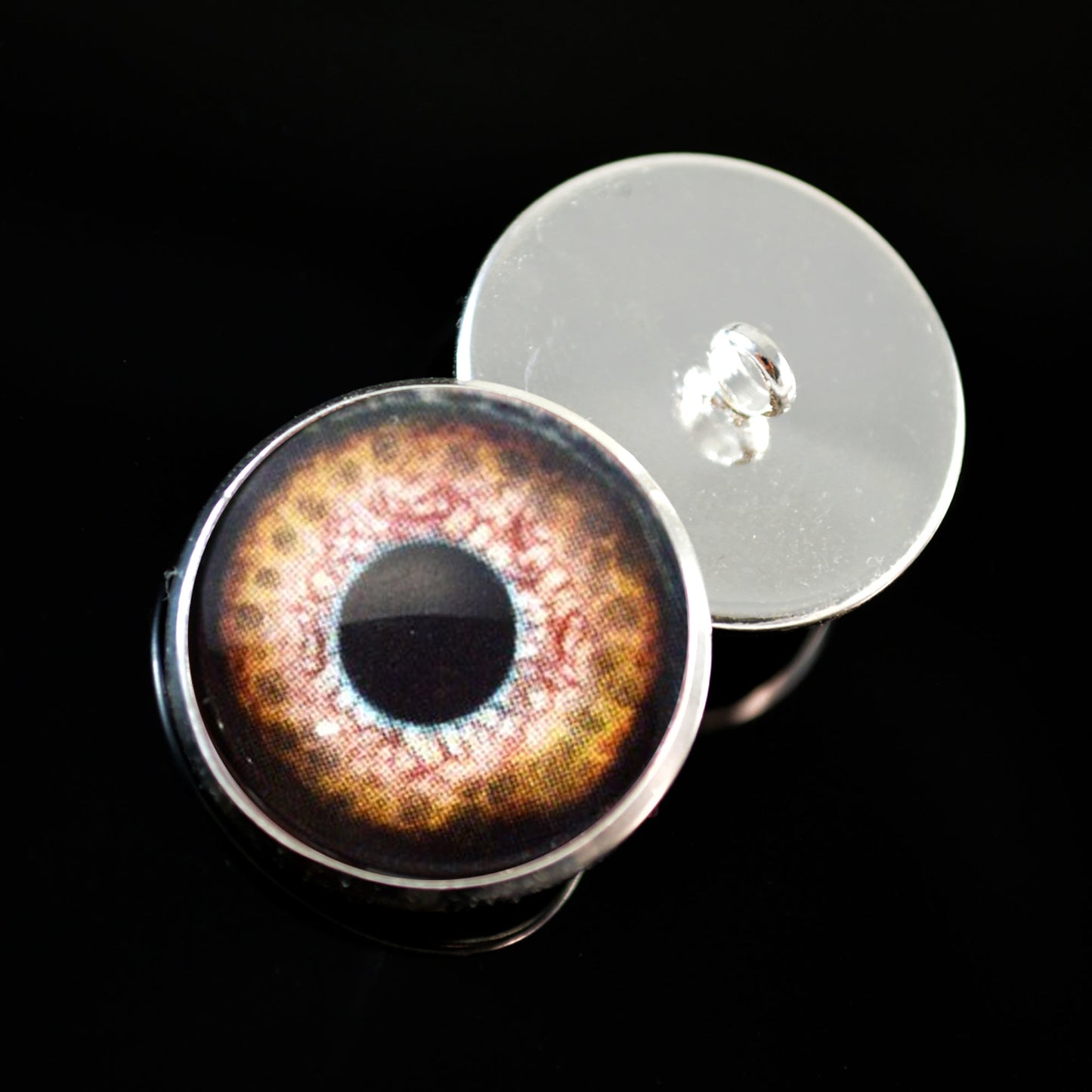 Loch Ness Monster Sew-On Button Glass Eyes