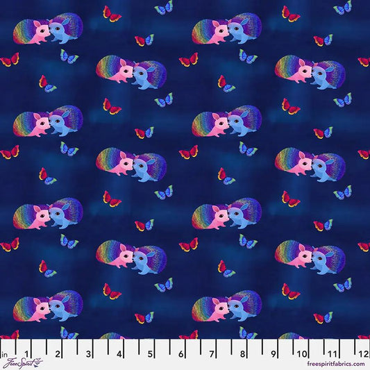 Love Bright Navy Cotton 44"/45" Fabric Per Yard