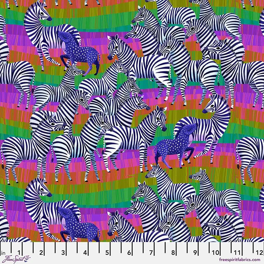 Love in the Grasslands Multi Cotton 44"/45" Fabric Per Yard