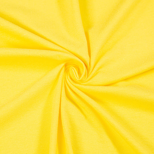 FabricLA 10 oz Cotton Spandex Jersey Knit Fabric – 4-Way Stretch | Yellow