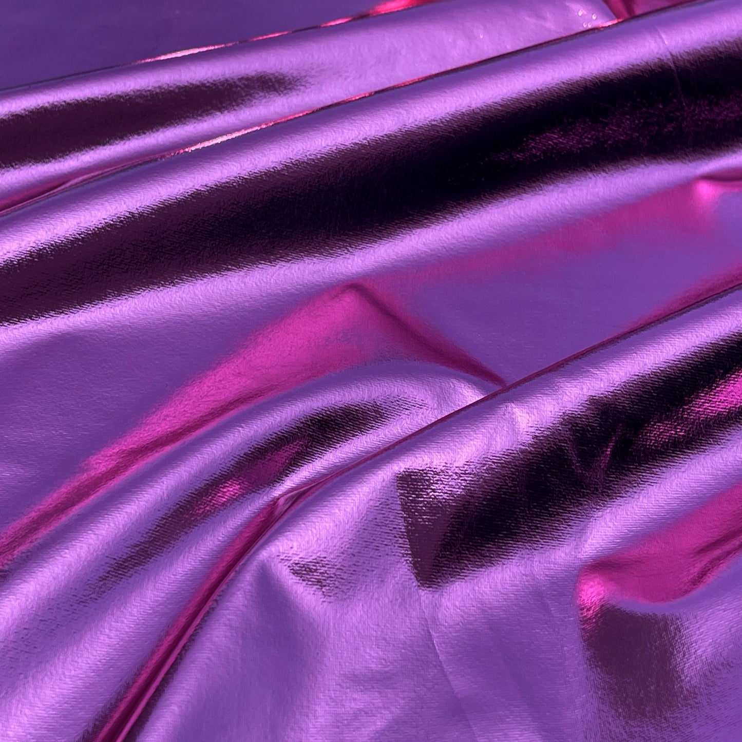 Metallic Foil Lame Spandex Knit Fabric | 4-Way Stretch