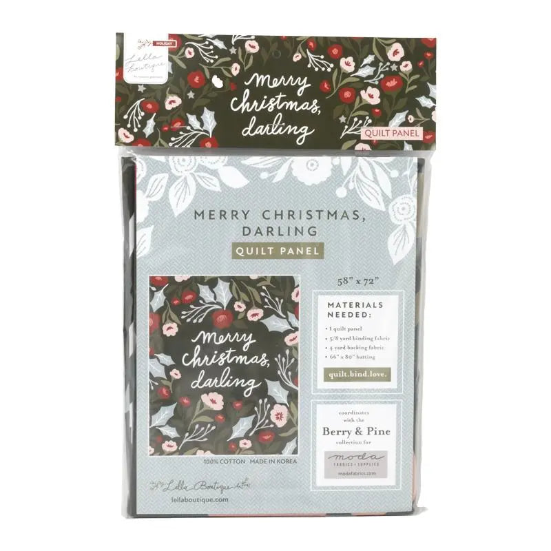 Merry Christmas Darling Packaged Panel 72" x 58"