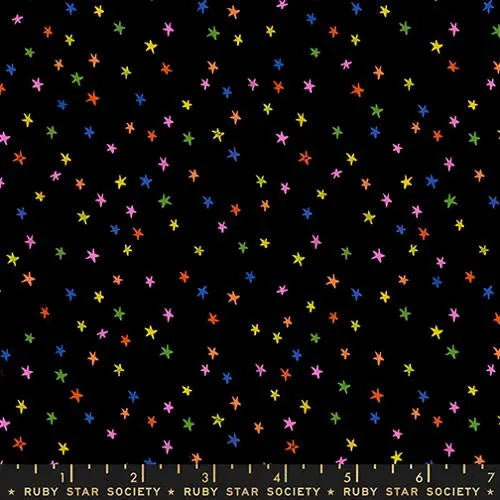 Mini Starry Vivid Rainbow 43"/44" Fabric Per Yard