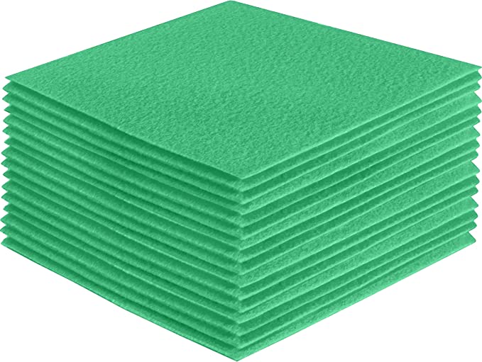 FabricLA Acrylic Felt Craft Sheet Packs – Mint | Soft 100% Acrylic Felt Sheets for DIY & Crafts