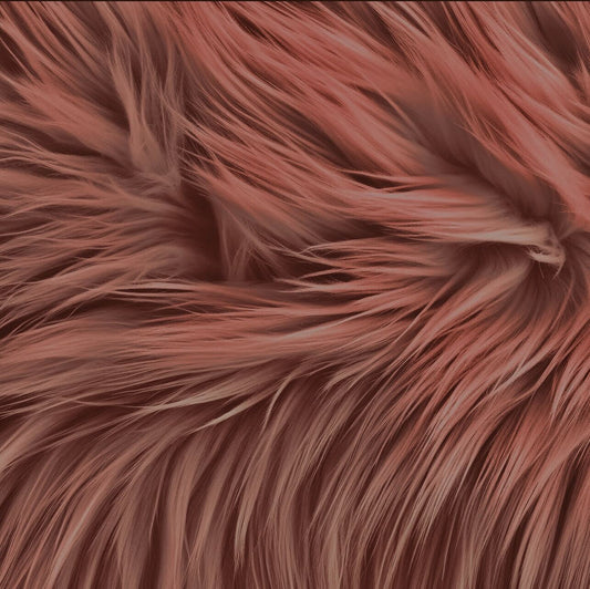 Faux Fur Fabric By The Yard | Mocha Mousse