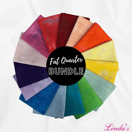 Moda Grunge Rainbow Fat Quarter Bundle - Set of 15