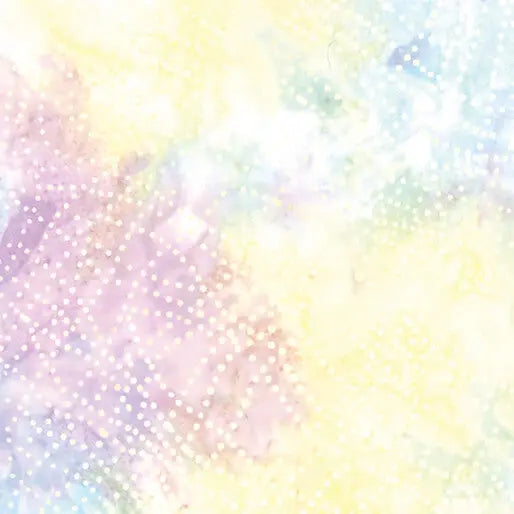 Multi Lilac Wave Dots Cotton 44"/45" Fabric Per Yard