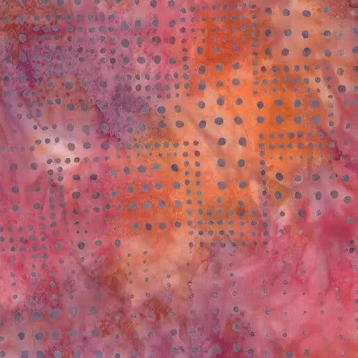 Multi Variegated Fruit Punch Dots Cotton 44"/45" Fabric Per Yard