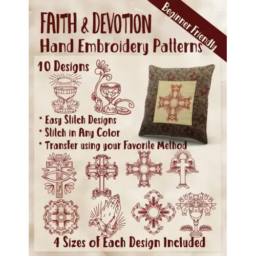 Faith and Devotion Hand Embroidery Patterns