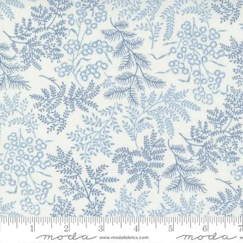 Nantucket Summer Cream Blue Sconset Landscape Nature 44"/45" Fabric Per Yard