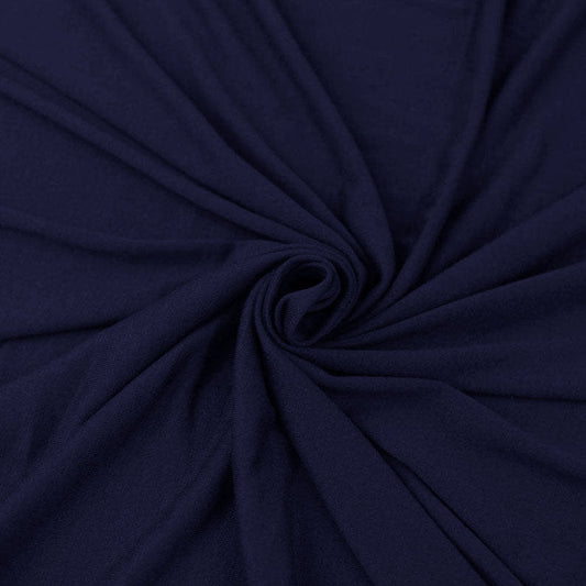 FabricLA 10 oz Cotton Spandex Jersey Knit Fabric – 4-Way Stretch | Navy