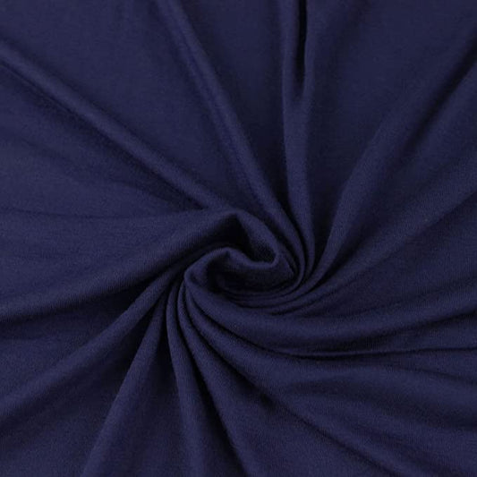 FabricLA 12oz Cotton Spandex Jersey Knit Fabric | Navy