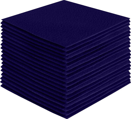 FabricLA Acrylic Felt Craft Sheet Packs – Navy Blue | Soft 100% Acrylic Felt Sheets for DIY & Sewing