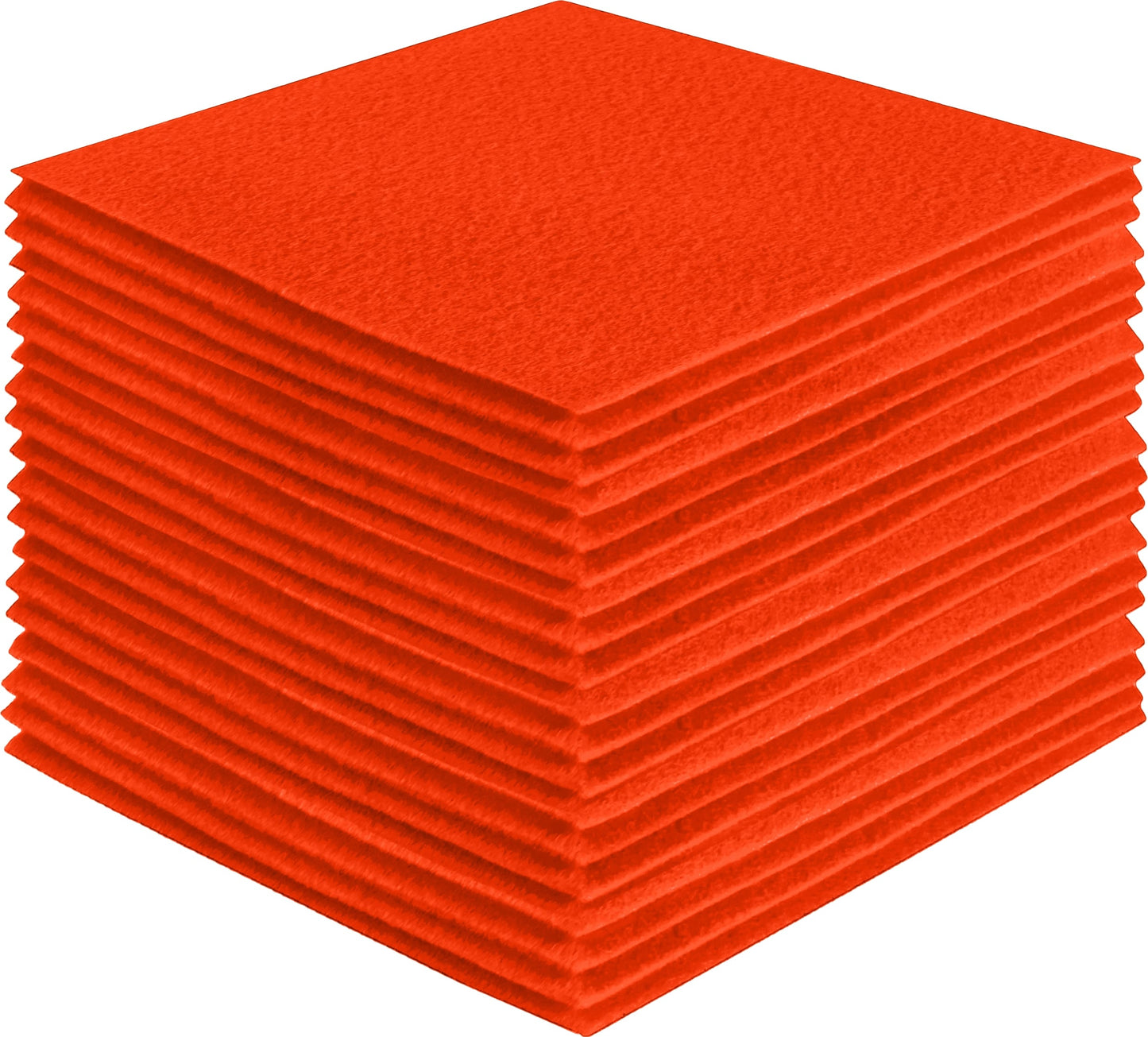 FabricLA Acrylic Felt Craft Sheet Packs – Neon Orange | Soft 100% Acrylic Felt Sheets for DIY & Crafts