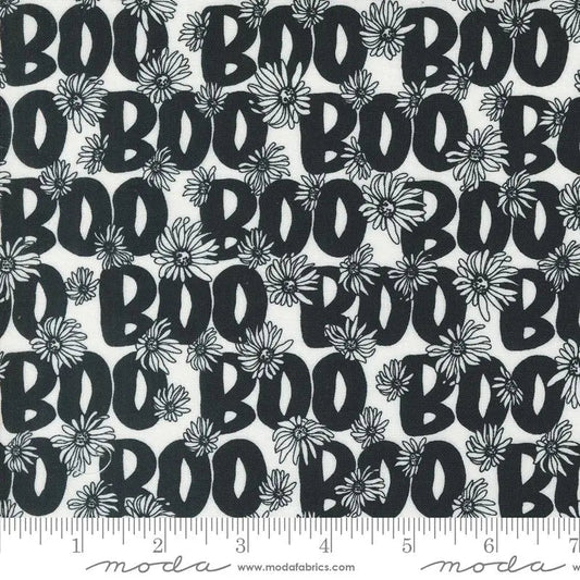 Noir Pumpkin Boo Black & White 44"/45" Fabric Per Yard