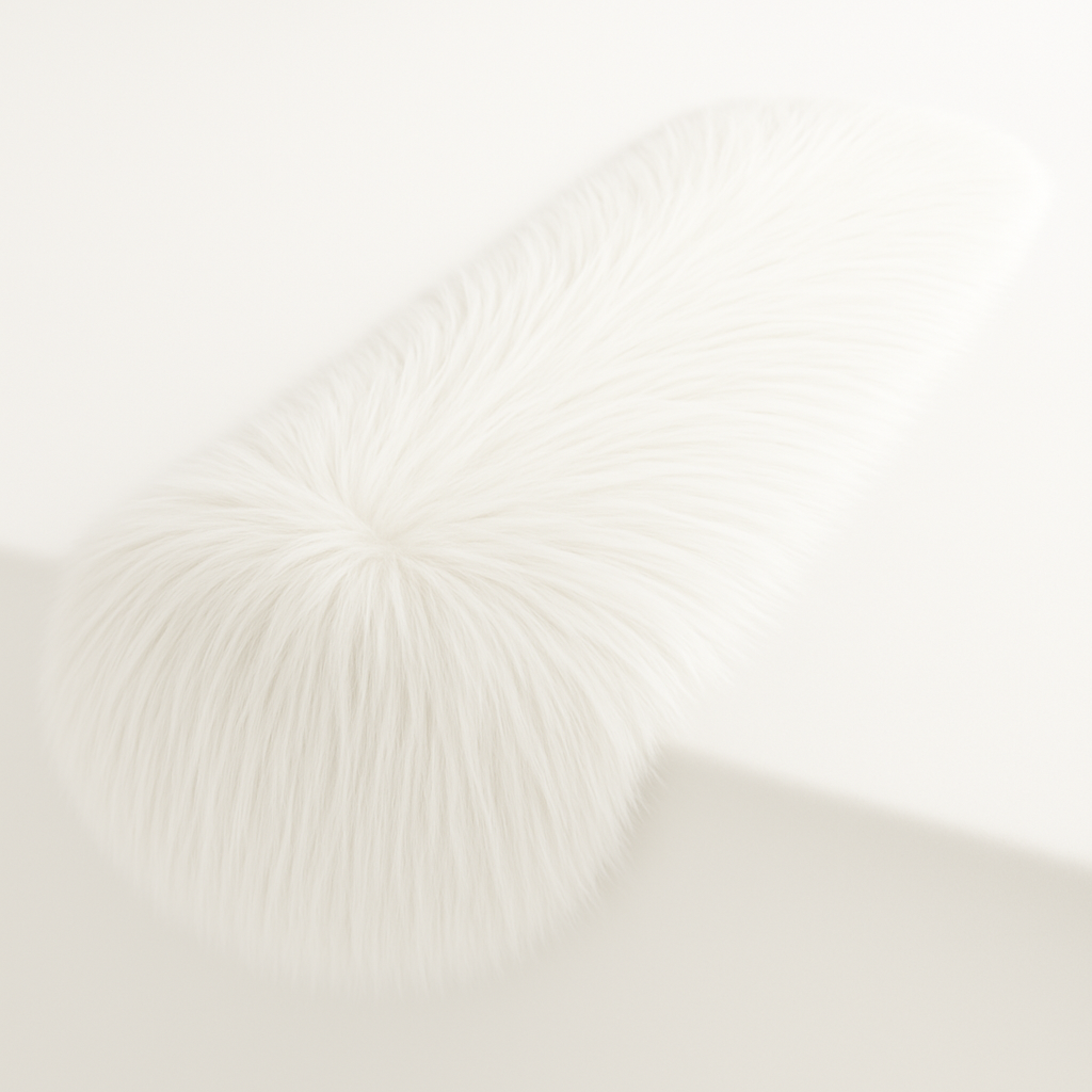 Luxurious Shaggy Faux Fur Tablecloth | Elegant Faux Fur for Dining Table by FabricLA