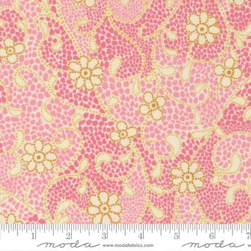 Parlor Good Vibes Only Cream Cotton 44"/45" Fabric Per Yard