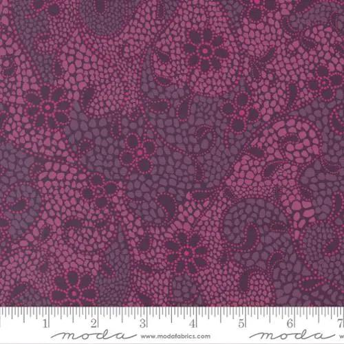 Parlor Good Vibes Only Plum Cotton 44"/45" Fabric Per Yard