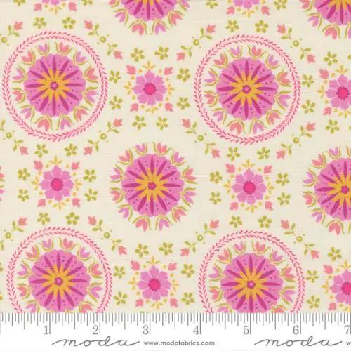 Parlor Mandala Cream Cotton 44"/45" Fabric Per Yard