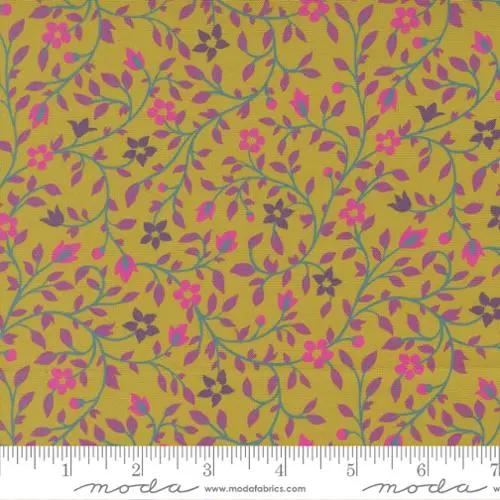 Parlor Serenity Pesto Cotton 44"/45" Fabric Per Yard