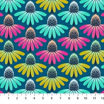 Perennial Borders Echinacea Rhythm in Parade AMT136-86C Cotton 44"/45" Fabric Per Yard