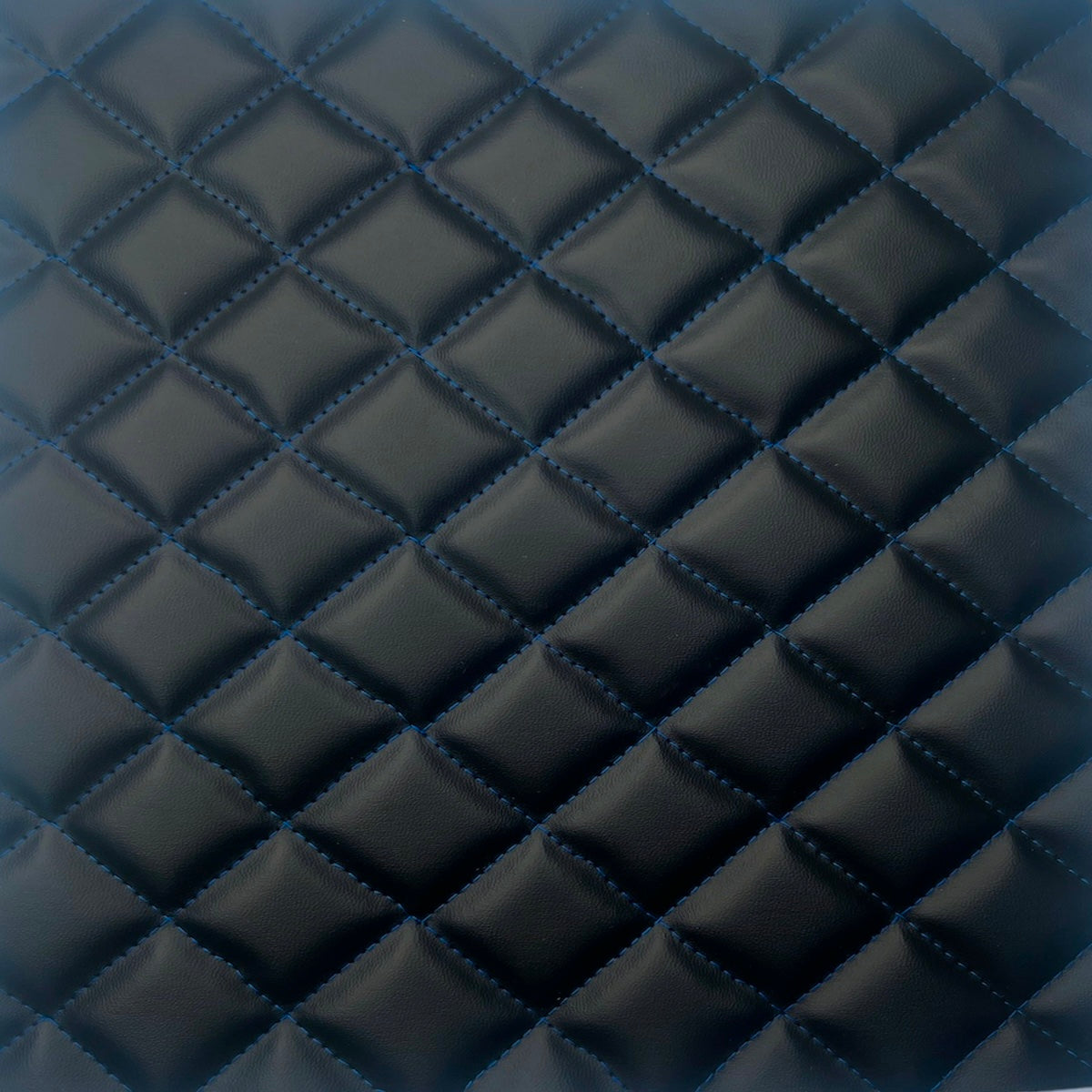 Diamond Quilted Foam Backed Faux Leather Vinyl Fabric