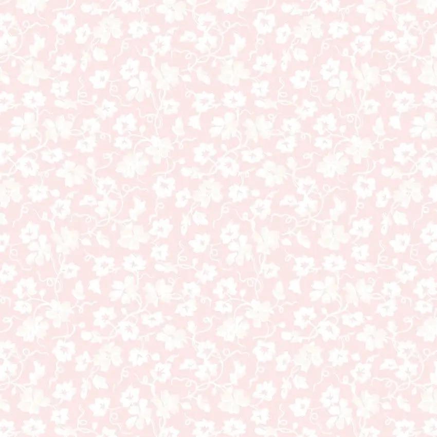 Pink Packed Ditsy La Fleur Flannel Cotton 42"/43" Fabric Per Yard