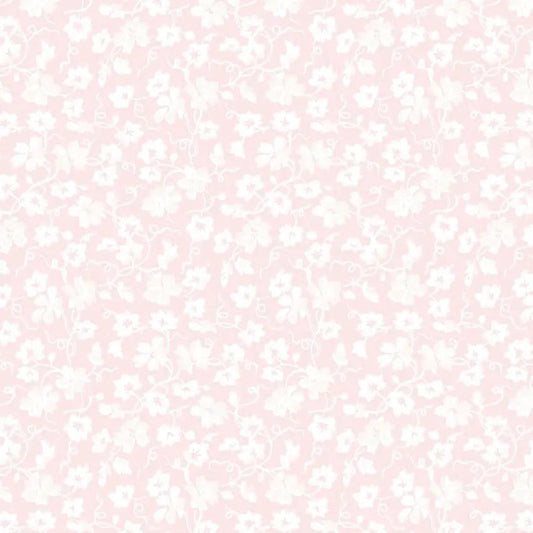 Pink Packed Ditsy La Fleur Flannel Cotton 42"/43" Fabric Per Yard