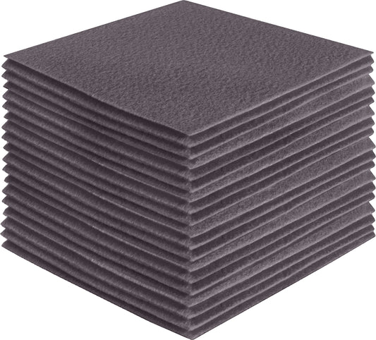 FabricLA Acrylic Felt Craft Sheet Packs – Platinum Gray | Soft 100% Acrylic Felt Sheets for DIY & Crafts