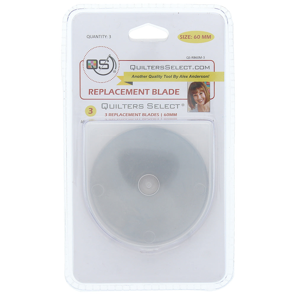 60mm Rotary Blade - 3pk - Quilters Select