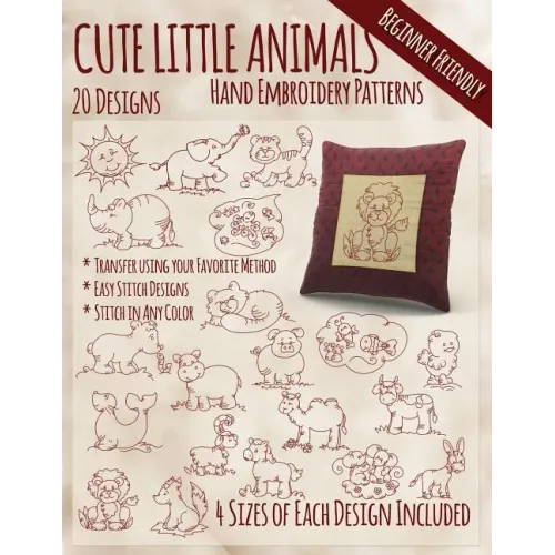 Cute Little Animals Hand Embroidery Designs